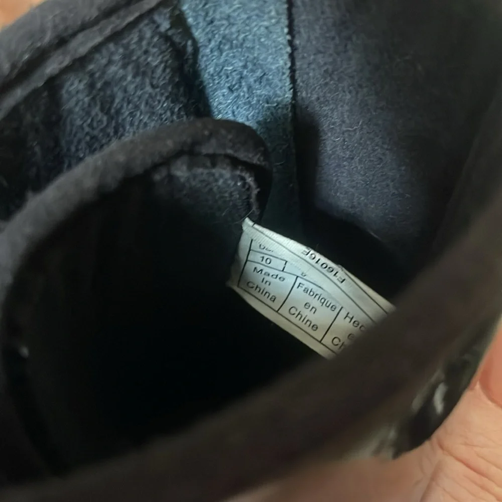 UGG Corene Black Patent Leather Toddler Boots